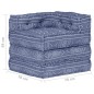 Modularer Pouf Indigo Stoff Modularer Pouf Indigo Stoff