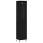 vidaXL Highboard Schwarz 34,5x34x180 cm Holzwerkstoff vidaXL Highboard Schwarz 34,5x34x180 cm Holzwerkstoff