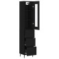 vidaXL Highboard Schwarz 34,5x34x180 cm Holzwerkstoff vidaXL Highboard Schwarz 34,5x34x180 cm Holzwerkstoff