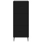 vidaXL Highboard Schwarz 34,5x34x180 cm Holzwerkstoff vidaXL Highboard Schwarz 34,5x34x180 cm Holzwerkstoff