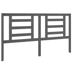 vidaXL Kopfteil Grau 166x4x100 cm Massivholz Kiefer