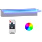 vidaXL Wasserfall-Element mit RGB LEDs Edelstahl 45 cm vidaXL Wasserfall-Element mit RGB LEDs Edelstahl 45 cm