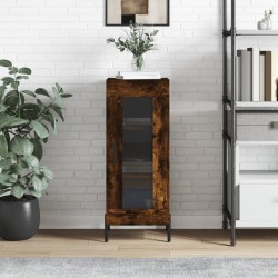 vidaXL Sideboard Räuchereiche 34,5x34x90 cm Holzwerkstoff