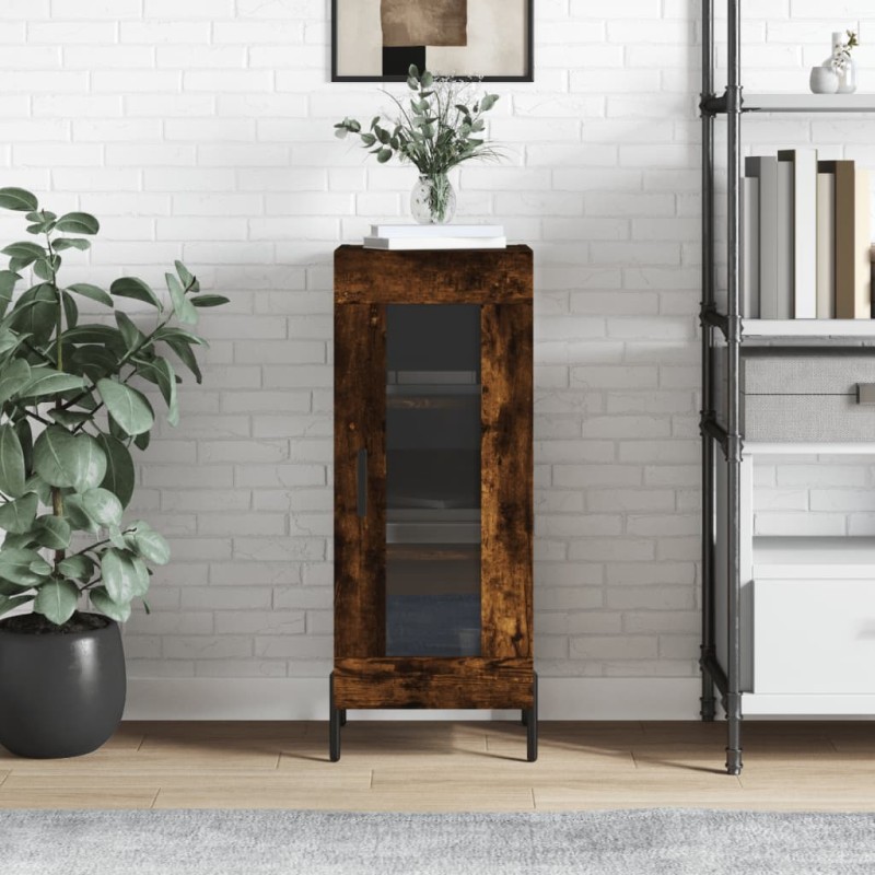vidaXL Sideboard Räuchereiche 34,5x34x90 cm Holzwerkstoff vidaXL Sideboard Räuchereiche 34,5x34x90 cm Holzwerkstoff