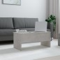 vidaXL Couchtisch Betongrau 102x50,5x46,5 cm Holzwerkstoff vidaXL Couchtisch Betongrau 102x50,5x46,5 cm Holzwerkstoff