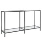vidaXL Konsolentisch Transparent 140x35x75,5 cm Hartglas vidaXL Konsolentisch Transparent 140x35x75,5 cm Hartglas