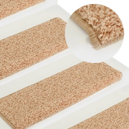 vidaXL Stufenmatten 15 Stk. 65x21x4 cm Golden