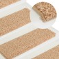 vidaXL Stufenmatten 15 Stk. 65x21x4 cm Golden vidaXL Stufenmatten 15 Stk. 65x21x4 cm Golden