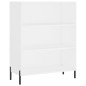 Highboard Weiß 69,5x34x180 cm Holzwerkstoff Highboard Weiß 69,5x34x180 cm Holzwerkstoff
