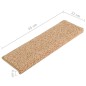 vidaXL Stufenmatten 15 Stk. 65x21x4 cm Golden vidaXL Stufenmatten 15 Stk. 65x21x4 cm Golden