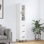 vidaXL Highboard Weiß 34,5x34x180 cm Holzwerkstoff vidaXL Highboard Weiß 34,5x34x180 cm Holzwerkstoff