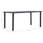 vidaXL Esstisch Schwarz und Betongrau 160 x 80 x 75 cm MDF vidaXL Esstisch Schwarz und Betongrau 160 x 80 x 75 cm MDF