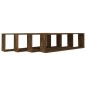 vidaXL Wandregale 4 Stk. Räuchereiche 100x15x30 cm Holzwerkstoff vidaXL Wandregale 4 Stk. Räuchereiche 100x15x30 cm Holzwerkstoff