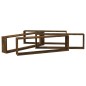 vidaXL Wandregale 4 Stk. Räuchereiche 100x15x30 cm Holzwerkstoff vidaXL Wandregale 4 Stk. Räuchereiche 100x15x30 cm Holzwerkstoff