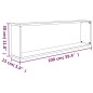 vidaXL Wandregale 4 Stk. Räuchereiche 100x15x30 cm Holzwerkstoff vidaXL Wandregale 4 Stk. Räuchereiche 100x15x30 cm Holzwerkstoff