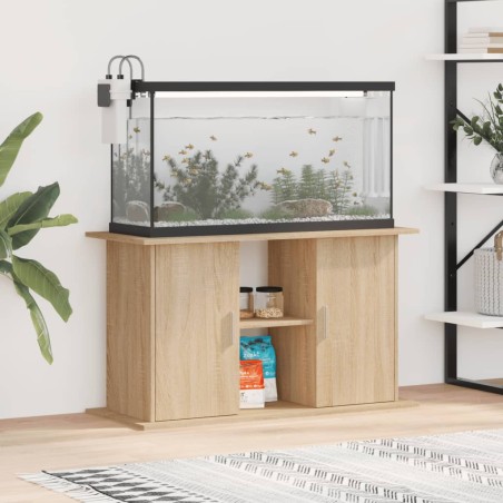 vidaXL Aquariumständer Sonoma-Eiche 101x41x58 cm Holzwerkstoff