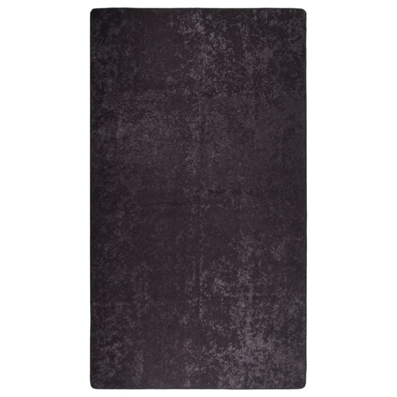 vidaXL Teppich Waschbar 190x300 cm Anthrazit Rutschfest vidaXL Teppich Waschbar 190x300 cm Anthrazit Rutschfest