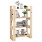 vidaXL Bücherregal/Raumteiler 80x35x125 cm Massivholz Kiefer vidaXL Bücherregal/Raumteiler 80x35x125 cm Massivholz Kiefer
