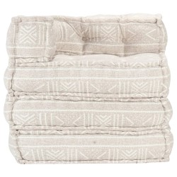 Modularer Pouf Beige Stoff