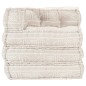 Modularer Pouf Beige Stoff Modularer Pouf Beige Stoff