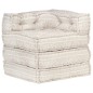 Modularer Pouf Beige Stoff Modularer Pouf Beige Stoff