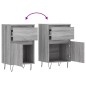 vidaXL Sideboards 2 Stk. Grau Sonoma 40x35x70 cm Holzwerkstoff vidaXL Sideboards 2 Stk. Grau Sonoma 40x35x70 cm Holzwerkstoff