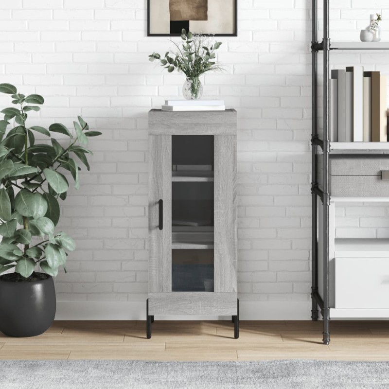 vidaXL Sideboard Grau Sonoma 34,5x34x90 cm Holzwerkstoff vidaXL Sideboard Grau Sonoma 34,5x34x90 cm Holzwerkstoff