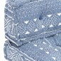 Palettensofa-Auflage Indigo Stoff Patchwork Palettensofa-Auflage Indigo Stoff Patchwork