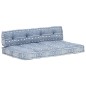 Palettensofa-Auflage Indigo Stoff Patchwork Palettensofa-Auflage Indigo Stoff Patchwork