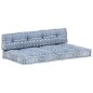 Palettensofa-Auflage Indigo Stoff Patchwork Palettensofa-Auflage Indigo Stoff Patchwork