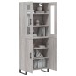 vidaXL Highboard Grau Sonoma 69,5x34x180 cm Holzwerkstoff vidaXL Highboard Grau Sonoma 69,5x34x180 cm Holzwerkstoff