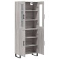 vidaXL Highboard Grau Sonoma 69,5x34x180 cm Holzwerkstoff vidaXL Highboard Grau Sonoma 69,5x34x180 cm Holzwerkstoff