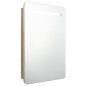 vidaXL LED-Bad-Spiegelschrank Eichen-Optik 60x11x80 cm vidaXL LED-Bad-Spiegelschrank Eichen-Optik 60x11x80 cm