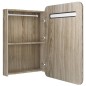 vidaXL LED-Bad-Spiegelschrank Eichen-Optik 60x11x80 cm vidaXL LED-Bad-Spiegelschrank Eichen-Optik 60x11x80 cm