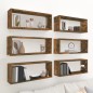 vidaXL Würfelregale 6 Stk. Räuchereiche 60x15x23 cm Holzwerkstoff vidaXL Würfelregale 6 Stk. Räuchereiche 60x15x23 cm Holzwerkstoff
