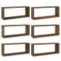 vidaXL Würfelregale 6 Stk. Räuchereiche 60x15x23 cm Holzwerkstoff vidaXL Würfelregale 6 Stk. Räuchereiche 60x15x23 cm Holzwerkstoff