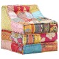 vidaXL Modularer Pouf Patchwork Stoff vidaXL Modularer Pouf Patchwork Stoff