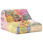 vidaXL Modularer Pouf Patchwork Stoff vidaXL Modularer Pouf Patchwork Stoff