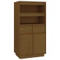 vidaXL Highboard Honigbraun 60x40x116,5 cm Massivholz Kiefer vidaXL Highboard Honigbraun 60x40x116,5 cm Massivholz Kiefer