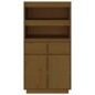vidaXL Highboard Honigbraun 60x40x116,5 cm Massivholz Kiefer vidaXL Highboard Honigbraun 60x40x116,5 cm Massivholz Kiefer