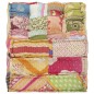 vidaXL Modularer Pouf Patchwork Stoff vidaXL Modularer Pouf Patchwork Stoff