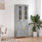 vidaXL Highboard Betongrau 69,5x34x180 cm Holzwerkstoff vidaXL Highboard Betongrau 69,5x34x180 cm Holzwerkstoff