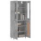 vidaXL Highboard Betongrau 69,5x34x180 cm Holzwerkstoff vidaXL Highboard Betongrau 69,5x34x180 cm Holzwerkstoff