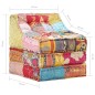 vidaXL Modularer Pouf Patchwork Stoff vidaXL Modularer Pouf Patchwork Stoff