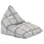 Beanbag Grau Stoff Patchwork Beanbag Grau Stoff Patchwork