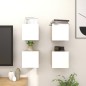 vidaXL TV-Wandschränke 4 Stk. Weiß Sonoma-Eiche 30,5x30x30 cm vidaXL TV-Wandschränke 4 Stk. Weiß Sonoma-Eiche 30,5x30x30 cm