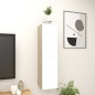 vidaXL TV-Wandschränke 4 Stk. Weiß Sonoma-Eiche 30,5x30x30 cm vidaXL TV-Wandschränke 4 Stk. Weiß Sonoma-Eiche 30,5x30x30 cm