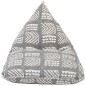 Beanbag Grau Stoff Patchwork Beanbag Grau Stoff Patchwork