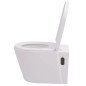 vidaXL Hänge-Toilette mit Einbau-Spülkasten Keramik Weiß vidaXL Hänge-Toilette mit Einbau-Spülkasten Keramik Weiß