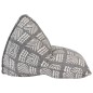 Beanbag Grau Stoff Patchwork Beanbag Grau Stoff Patchwork